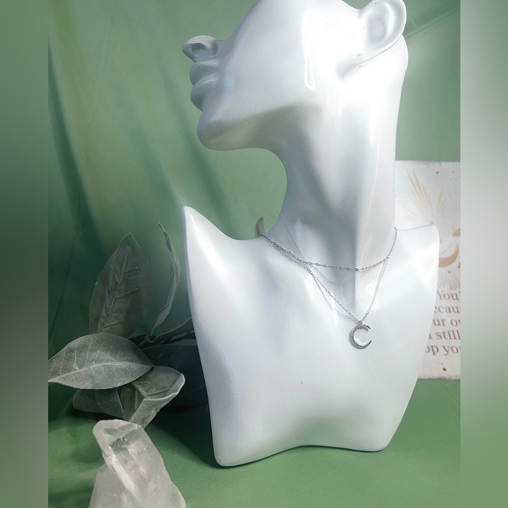 Moon Necklace - Sterling Silver 925
